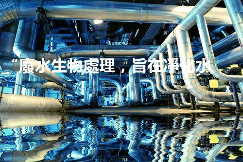 “廢水生物處理，旨在凈化水源，守護(hù)碧水藍(lán)天”